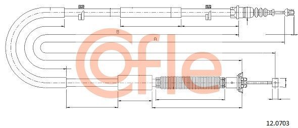 Trosas, stovėjimo stabdys COFLE 92.12.0703