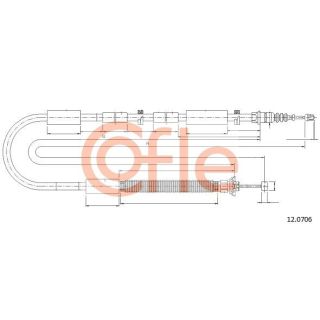 Trosas, stovėjimo stabdys COFLE 92.12.0706