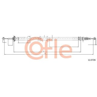 Trosas, stovėjimo stabdys COFLE 92.12.0726