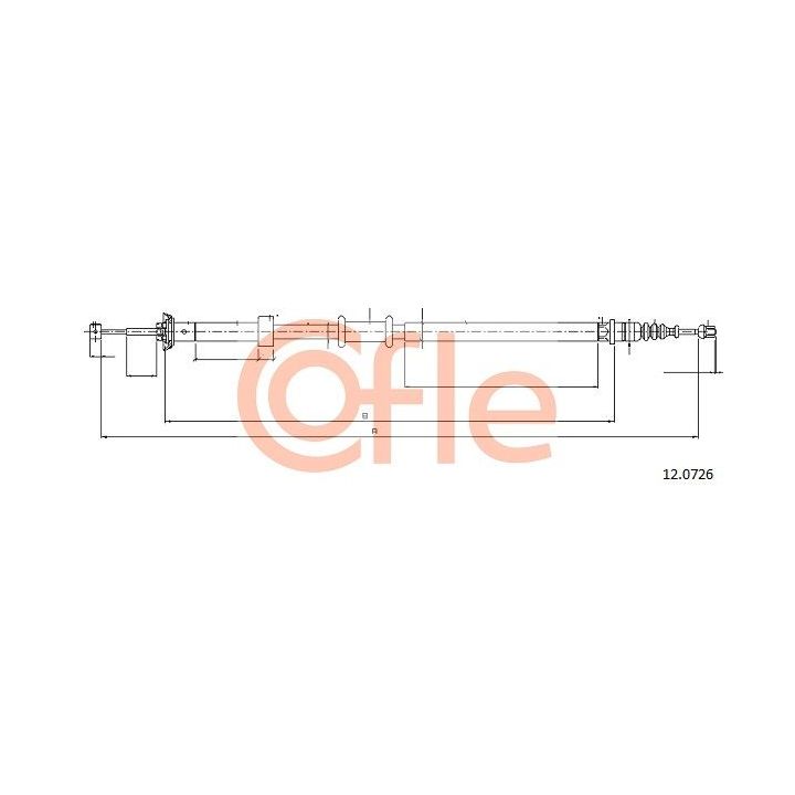 Trosas, stovėjimo stabdys COFLE 92.12.0726