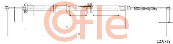 Trosas, stovėjimo stabdys COFLE 92.12.0732