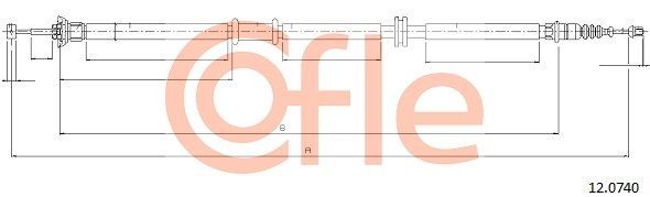 Trosas, stovėjimo stabdys COFLE 92.12.0740