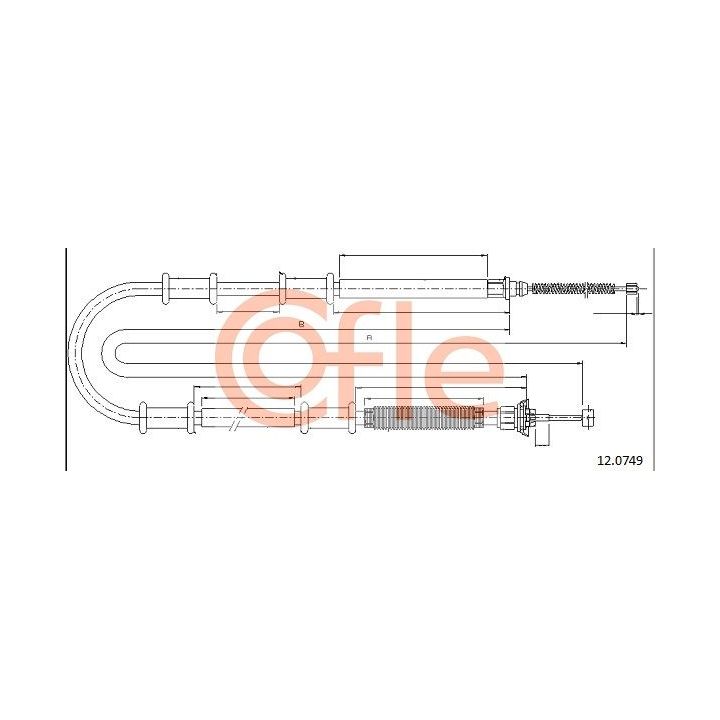 Trosas, stovėjimo stabdys COFLE 92.12.0749