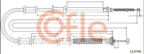Trosas, stovėjimo stabdys COFLE 92.12.0749