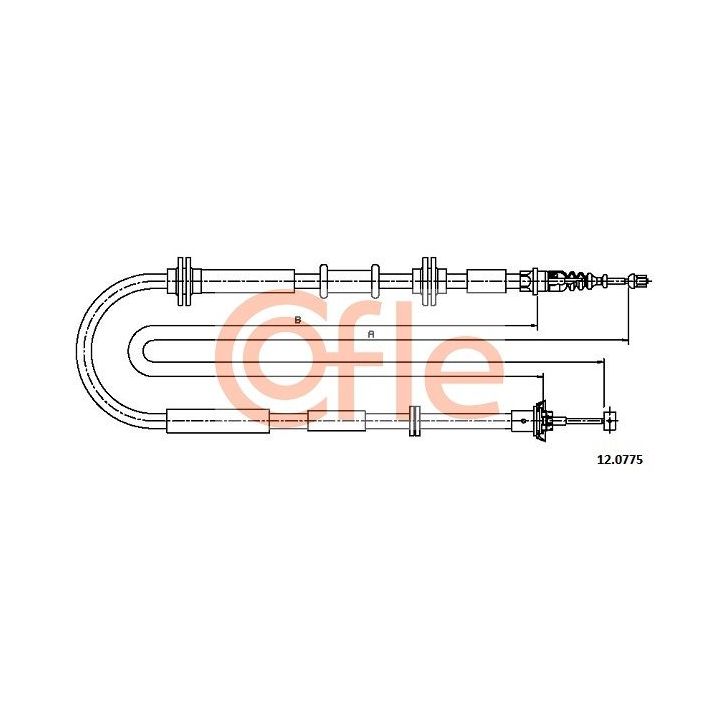 Trosas, stovėjimo stabdys COFLE 92.12.0775
