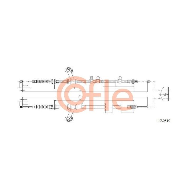 Trosas, stovėjimo stabdys COFLE 92.17.0510