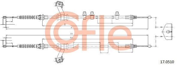 Trosas, stovėjimo stabdys COFLE 92.17.0510