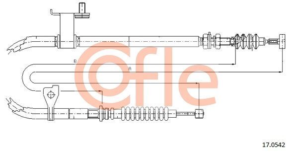 Trosas, stovėjimo stabdys COFLE 92.17.0542