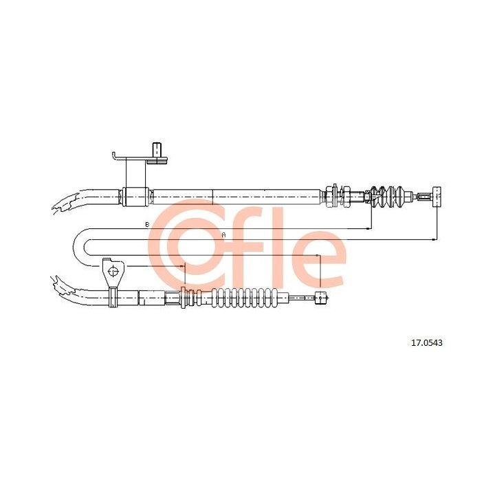 Trosas, stovėjimo stabdys COFLE 92.17.0543