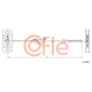 Trosas, stovėjimo stabdys COFLE 92.17.0581