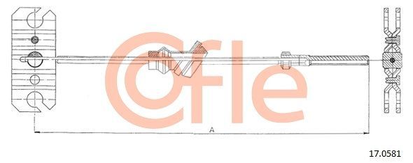 Trosas, stovėjimo stabdys COFLE 92.17.0581