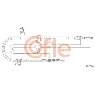 Trosas, stovėjimo stabdys COFLE 92.17.0586
