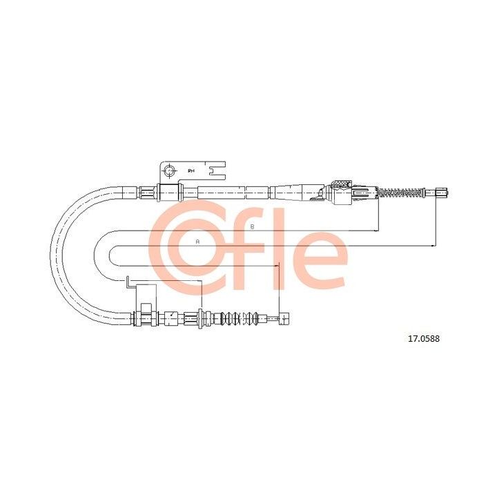 Trosas, stovėjimo stabdys COFLE 92.17.0588