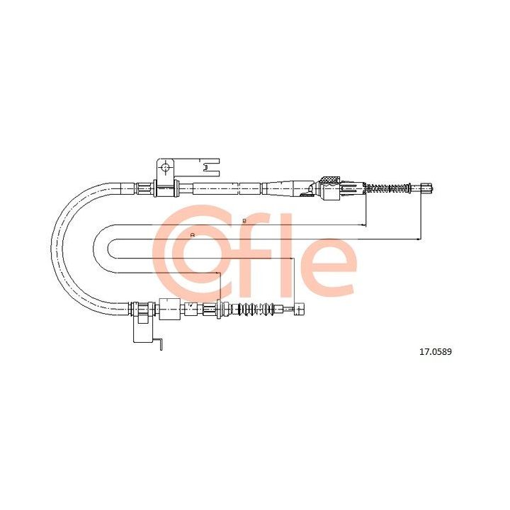 Trosas, stovėjimo stabdys COFLE 92.17.0589