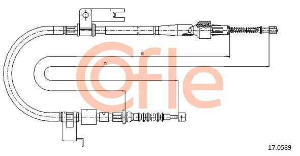 Trosas, stovėjimo stabdys COFLE 92.17.0589