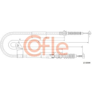 Trosas, stovėjimo stabdys COFLE 92.17.0599