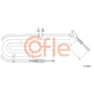 Trosas, stovėjimo stabdys COFLE 92.17.0652