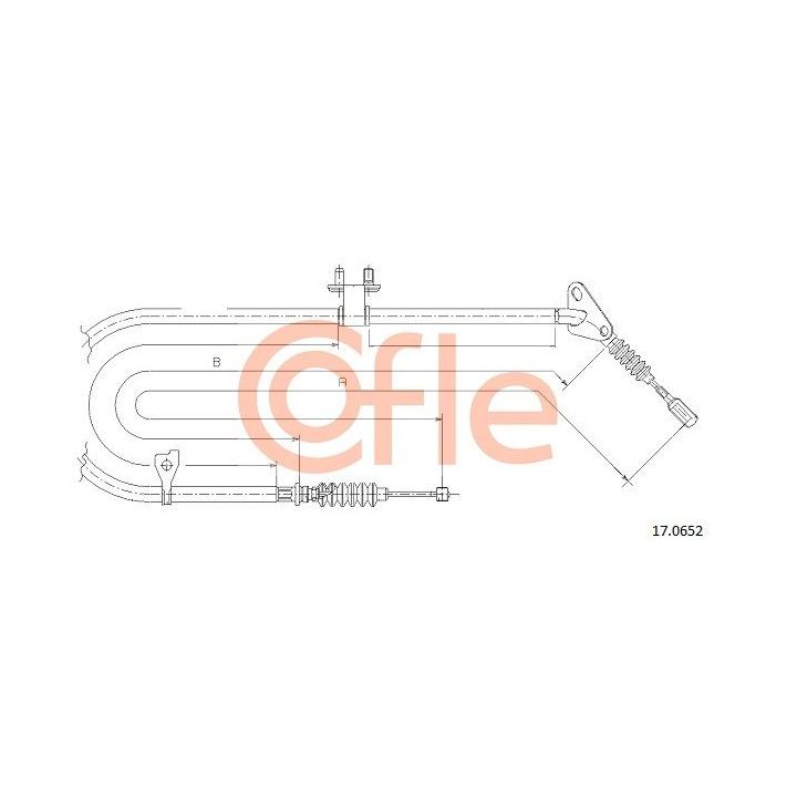 Trosas, stovėjimo stabdys COFLE 92.17.0652