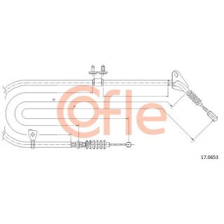 Trosas, stovėjimo stabdys COFLE 92.17.0653