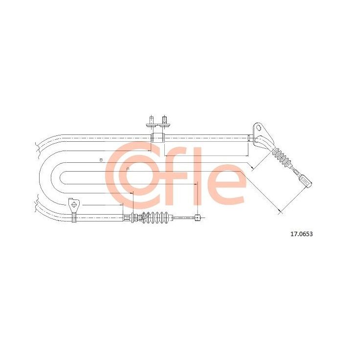 Trosas, stovėjimo stabdys COFLE 92.17.0653