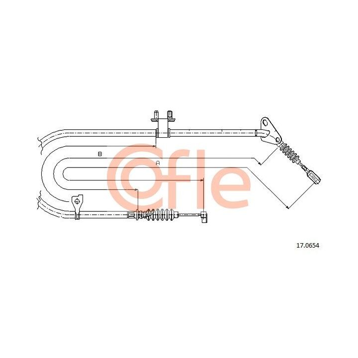 Trosas, stovėjimo stabdys COFLE 92.17.0654