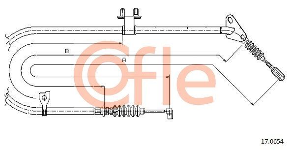Trosas, stovėjimo stabdys COFLE 92.17.0654