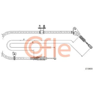 Trosas, stovėjimo stabdys COFLE 92.17.0655