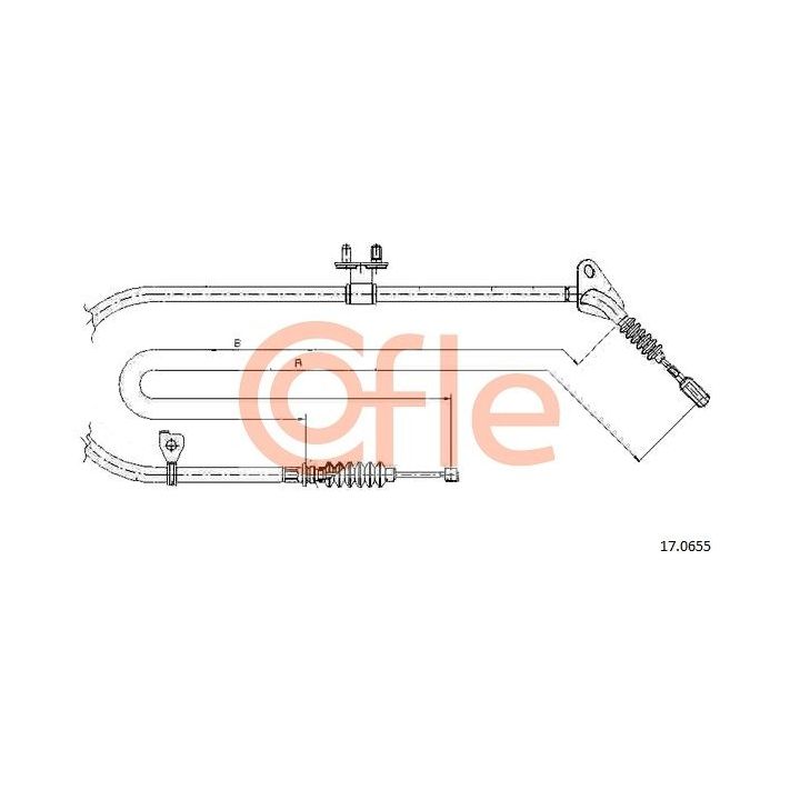 Trosas, stovėjimo stabdys COFLE 92.17.0655
