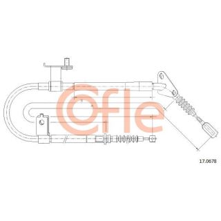 Trosas, stovėjimo stabdys COFLE 92.17.0678