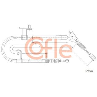 Trosas, stovėjimo stabdys COFLE 92.17.0682