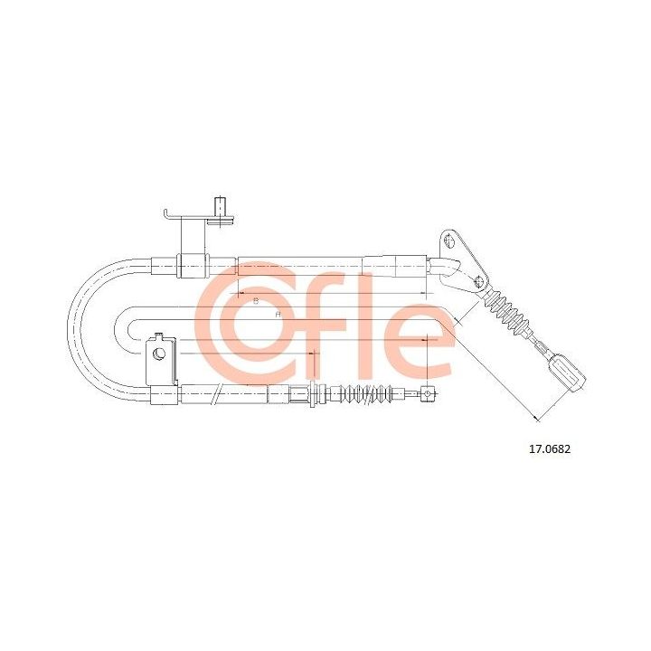 Trosas, stovėjimo stabdys COFLE 92.17.0682