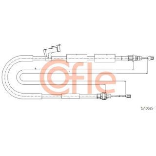 Trosas, stovėjimo stabdys COFLE 92.17.0685