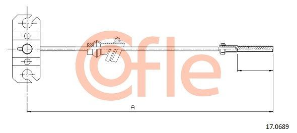 Trosas, stovėjimo stabdys COFLE 92.17.0689