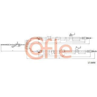 Trosas, stovėjimo stabdys COFLE 92.17.0690