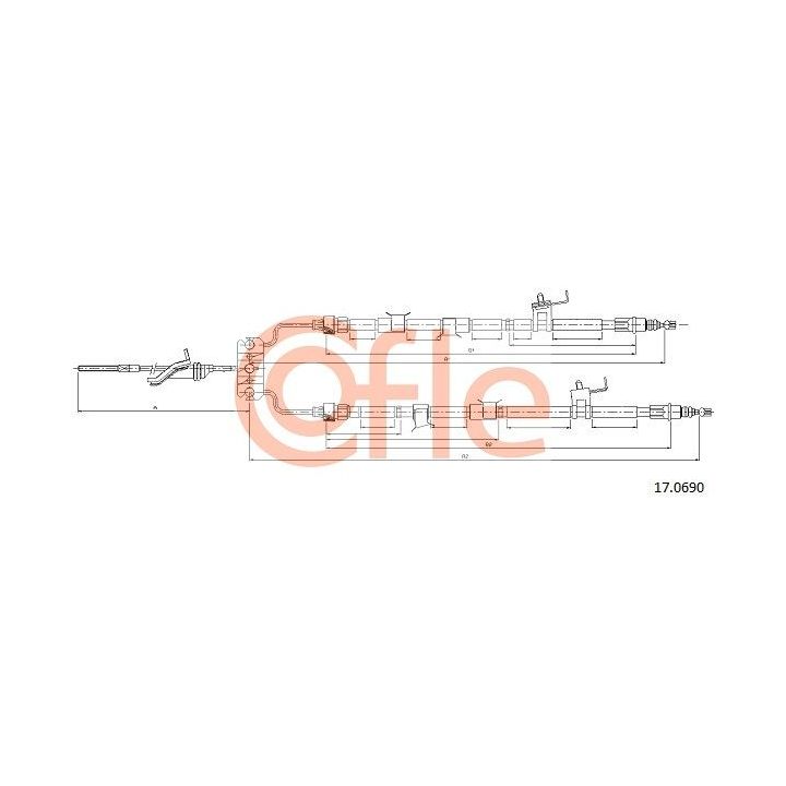 Trosas, stovėjimo stabdys COFLE 92.17.0690