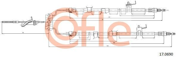 Trosas, stovėjimo stabdys COFLE 92.17.0690