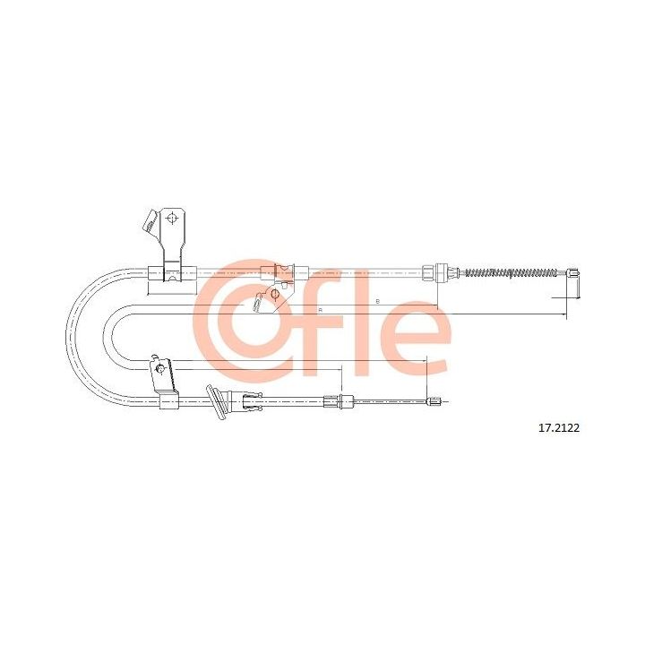 Trosas, stovėjimo stabdys COFLE 92.17.2122