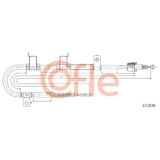 Trosas, stovėjimo stabdys COFLE 92.17.2578