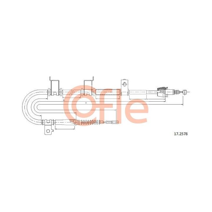 Trosas, stovėjimo stabdys COFLE 92.17.2578