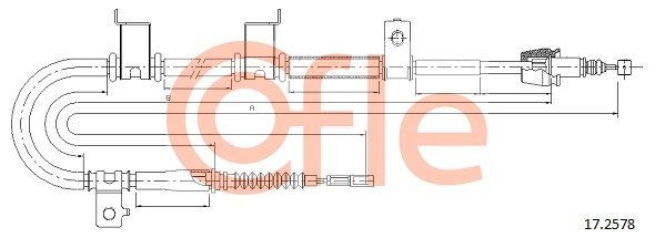 Trosas, stovėjimo stabdys COFLE 92.17.2578