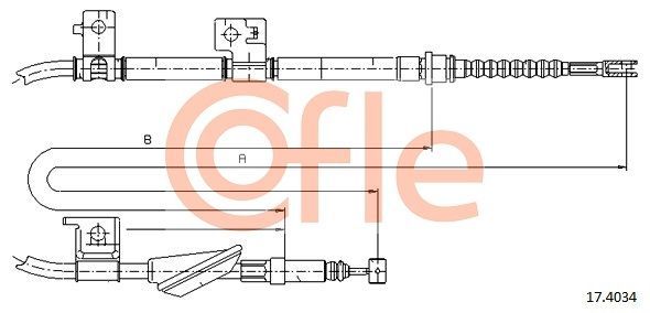 Trosas, stovėjimo stabdys COFLE 92.17.4034