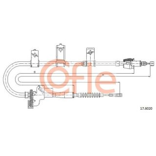 Trosas, stovėjimo stabdys COFLE 92.17.6020
