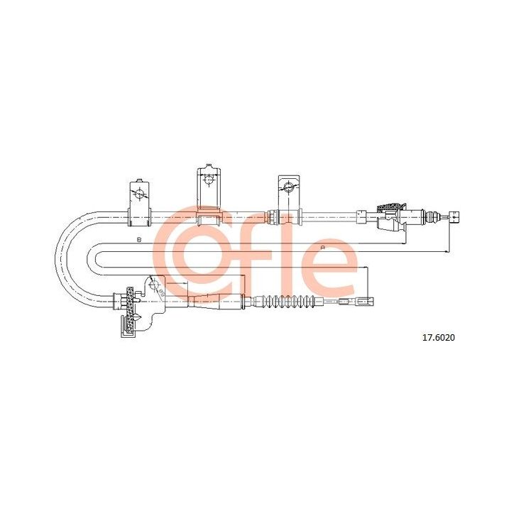 Trosas, stovėjimo stabdys COFLE 92.17.6020