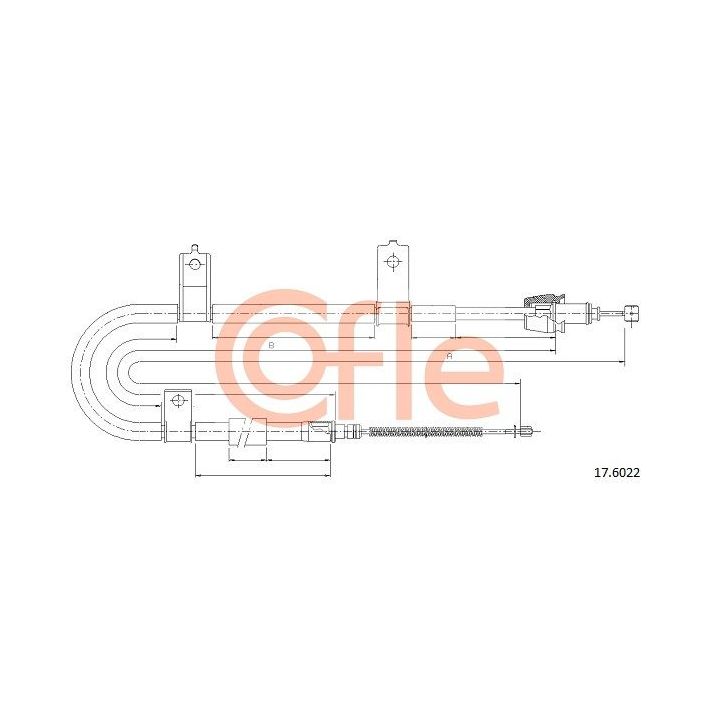 Trosas, stovėjimo stabdys COFLE 92.17.6022