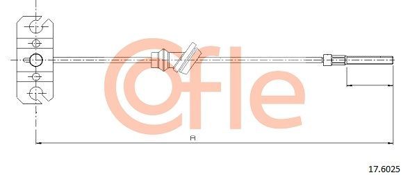 Trosas, stovėjimo stabdys COFLE 92.17.6025