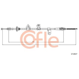 Trosas, stovėjimo stabdys COFLE 92.17.6027