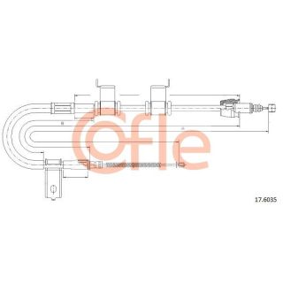 Trosas, stovėjimo stabdys COFLE 92.17.6035