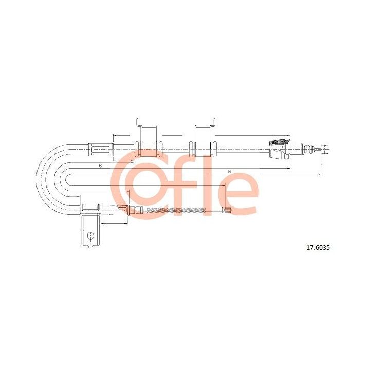 Trosas, stovėjimo stabdys COFLE 92.17.6035