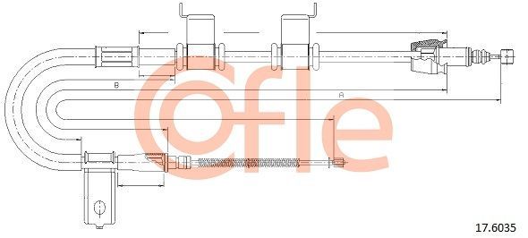 Trosas, stovėjimo stabdys COFLE 92.17.6035