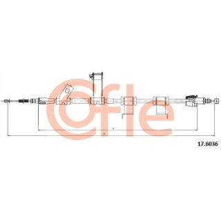 Trosas, stovėjimo stabdys COFLE 92.17.6036